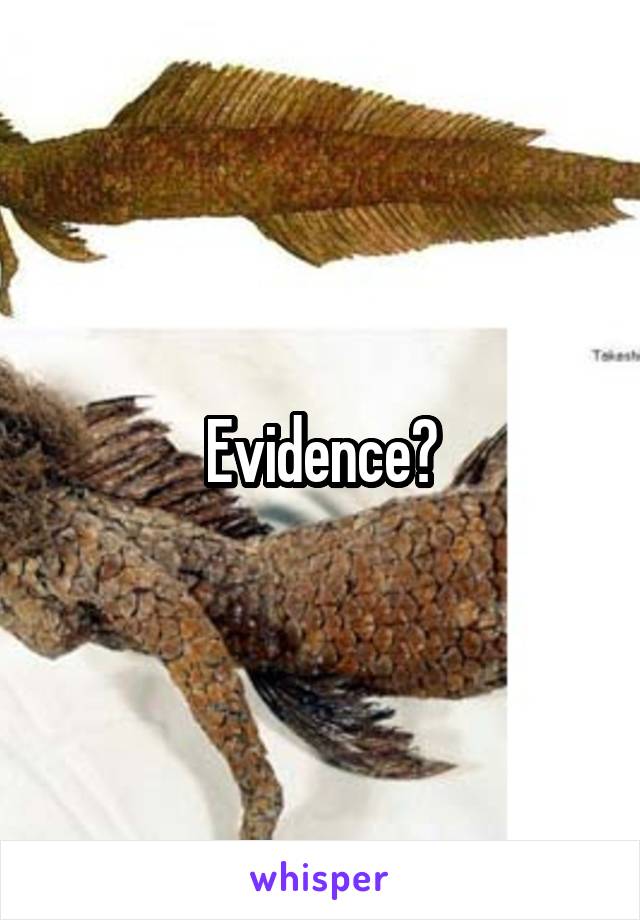 Evidence?