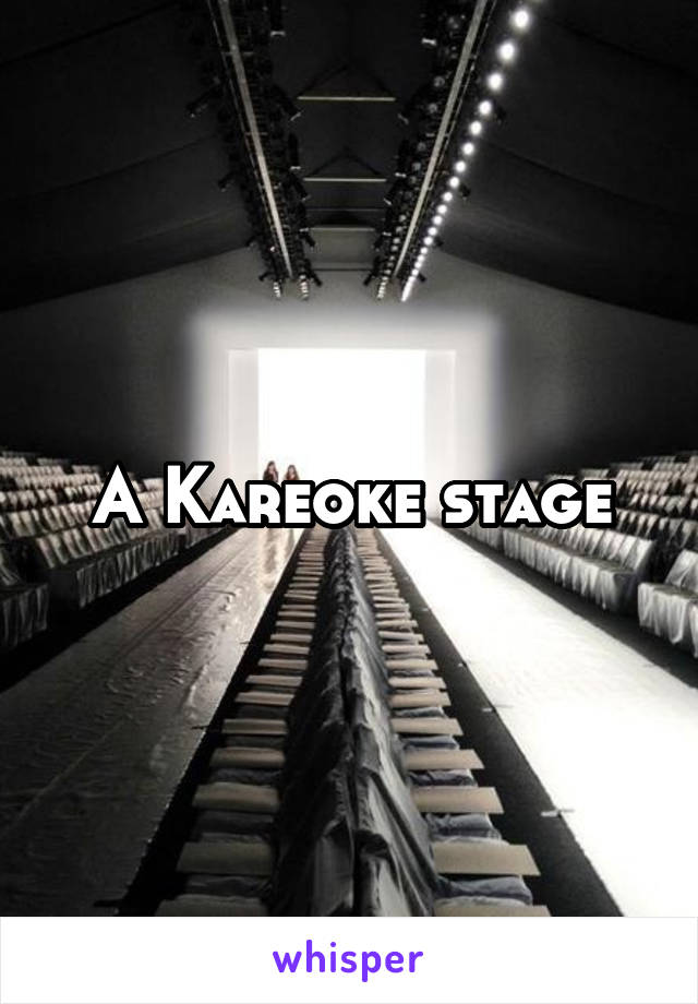 A Kareoke stage