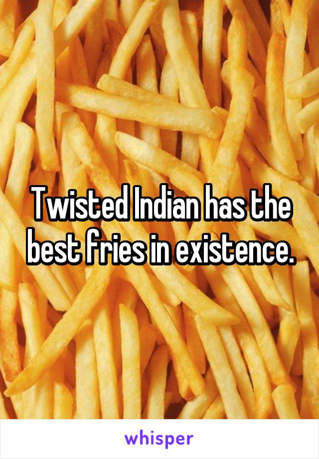 Twisted Indian has the best fries in existence.