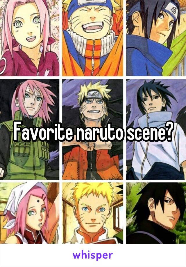 Favorite naruto scene?