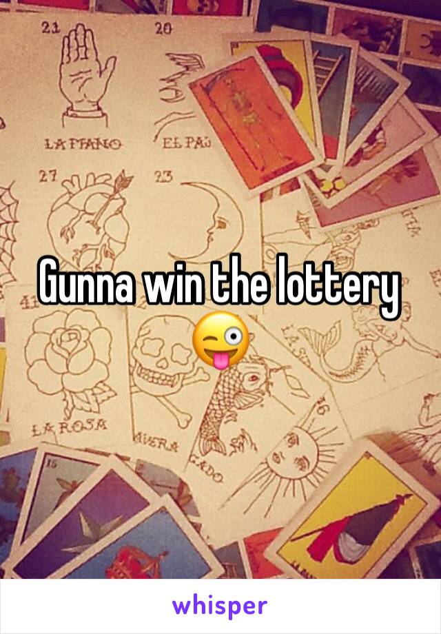 Gunna win the lottery 😜