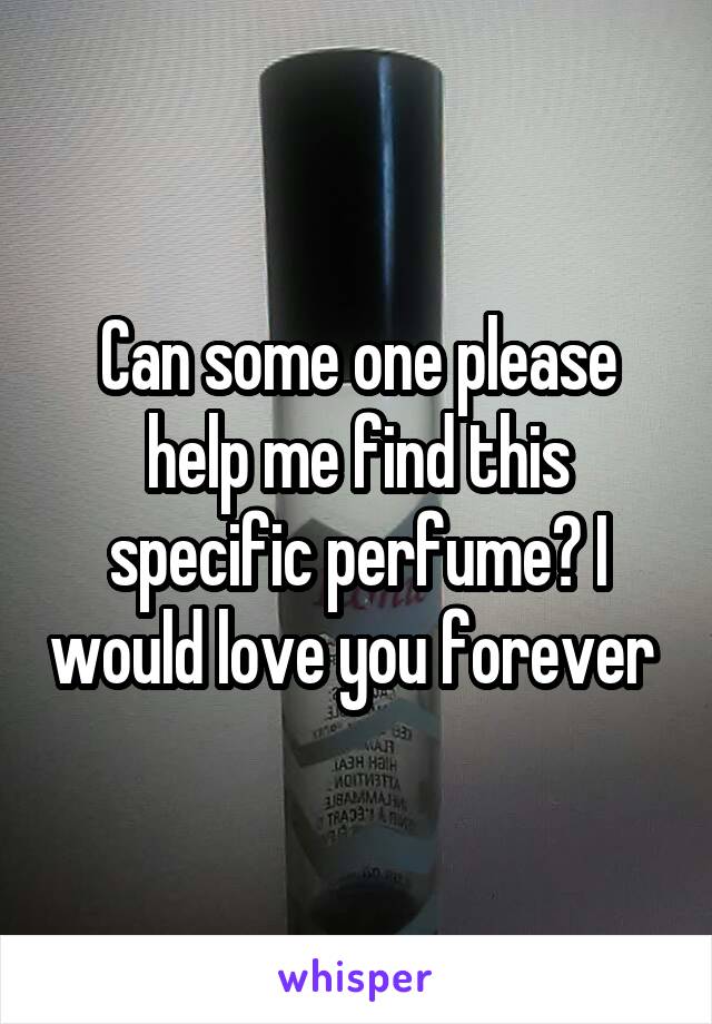 Can some one please help me find this specific perfume? I would love you forever 