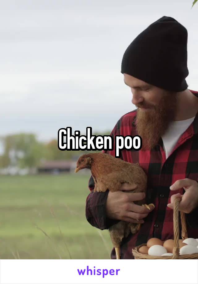 Chicken poo