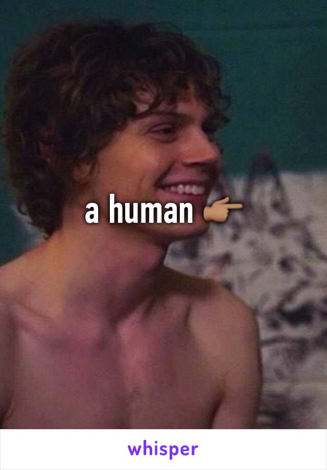 a human 👉🏽