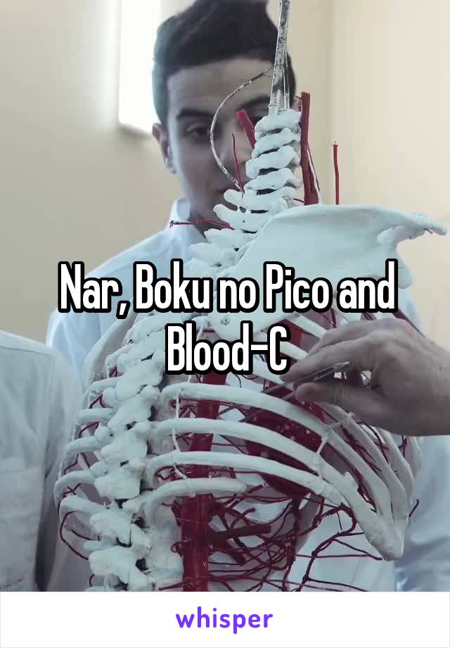 Nar, Boku no Pico and Blood-C