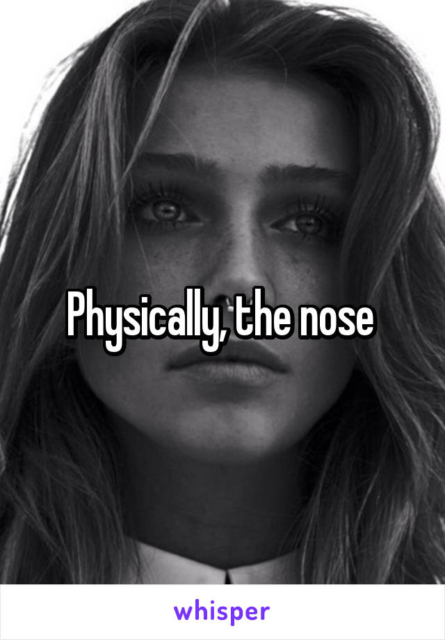 Physically, the nose 