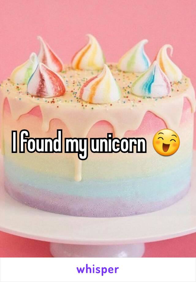 I found my unicorn 😄