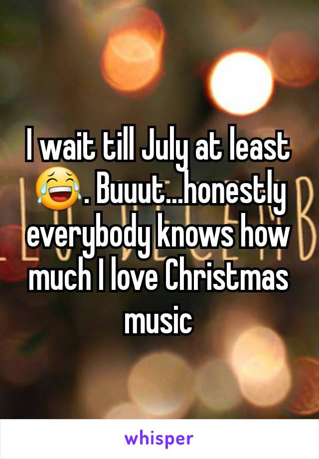 I wait till July at least 😂. Buuut...honestly everybody knows how much I love Christmas music