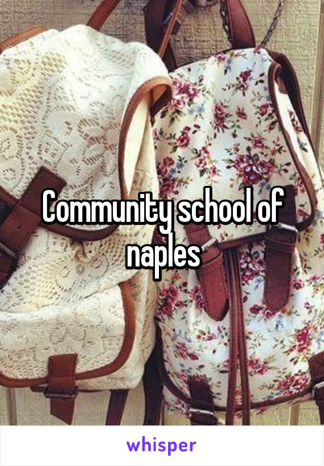 Community school of naples