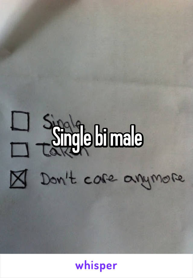 Single bi male