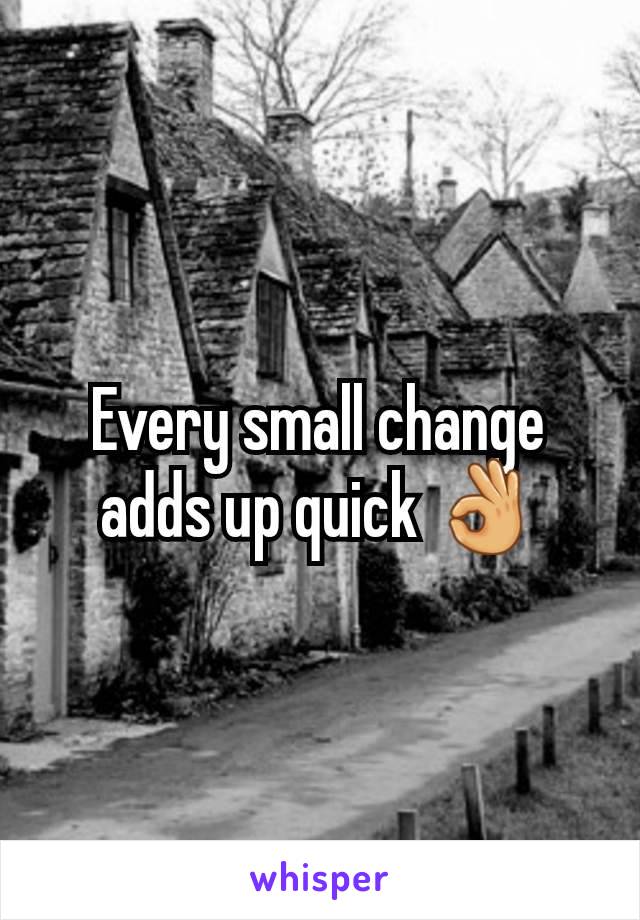 Every small change adds up quick 👌