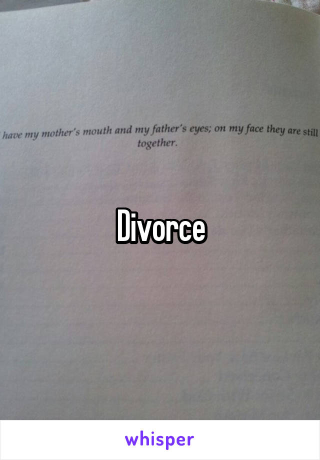 Divorce