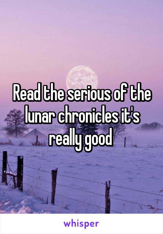 Read the serious of the lunar chronicles it's really good 