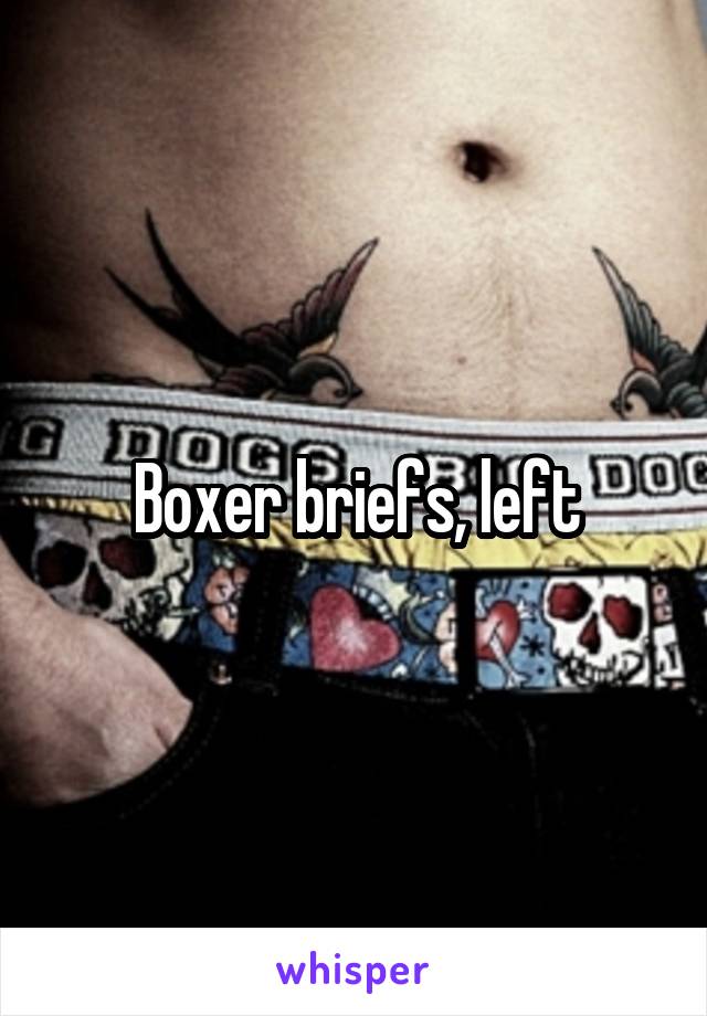 Boxer briefs, left