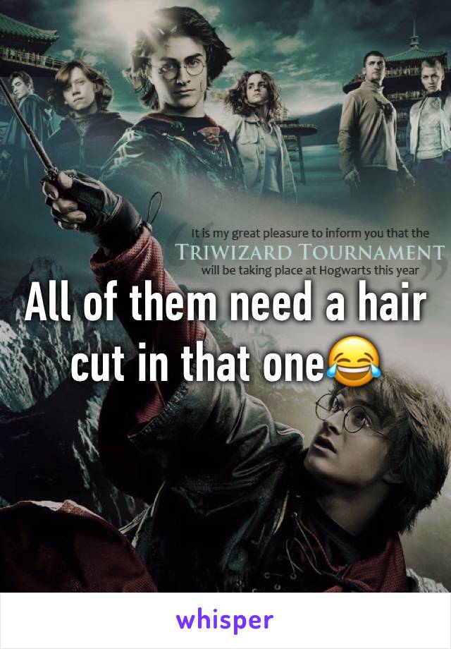 All of them need a hair cut in that one😂