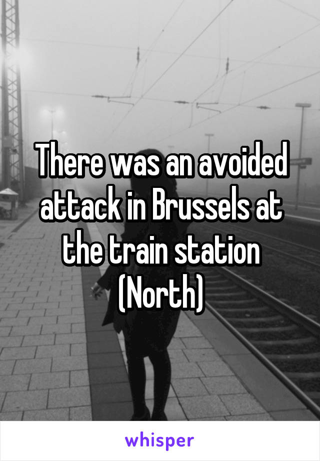 There was an avoided attack in Brussels at the train station (North)