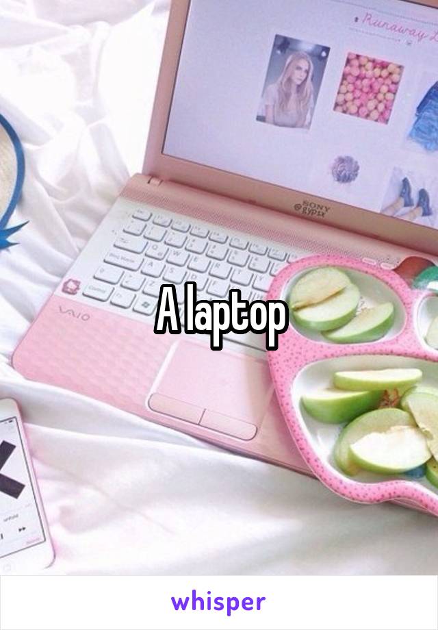 A laptop