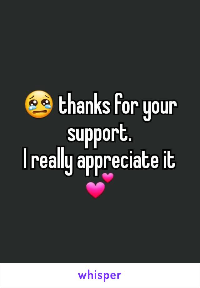 😢 thanks for your support.
I really appreciate it💕