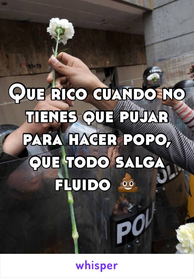 Que rico cuando no tienes que pujar para hacer popo, que todo salga fluido 💩