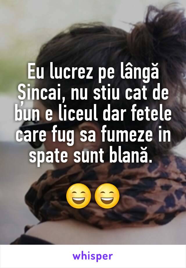 Eu lucrez pe lângă Șincai, nu stiu cat de bun e liceul dar fetele care fug sa fumeze in spate sunt blană. 

😄😄