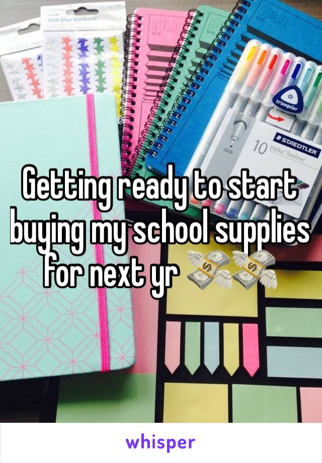 Getting ready to start buying my school supplies for next yr 💸💸