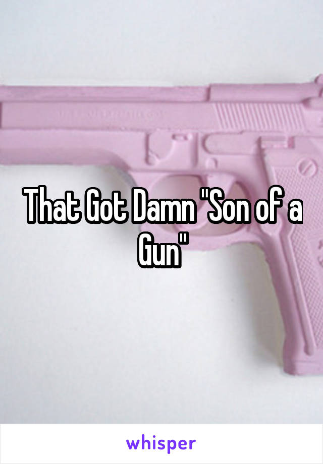 That Got Damn "Son of a Gun"