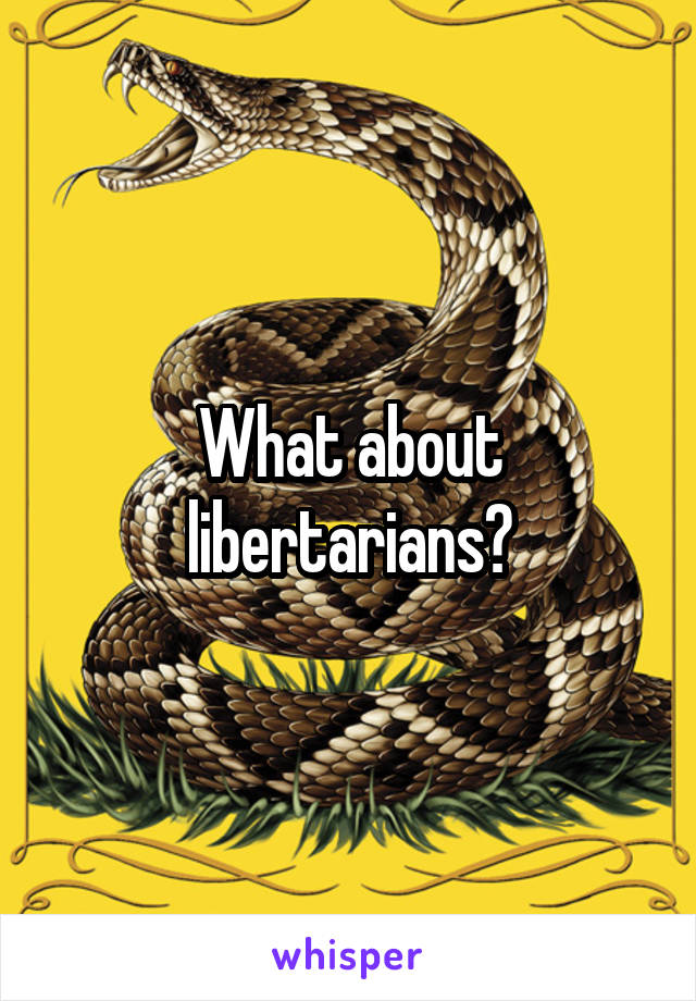 What about libertarians?