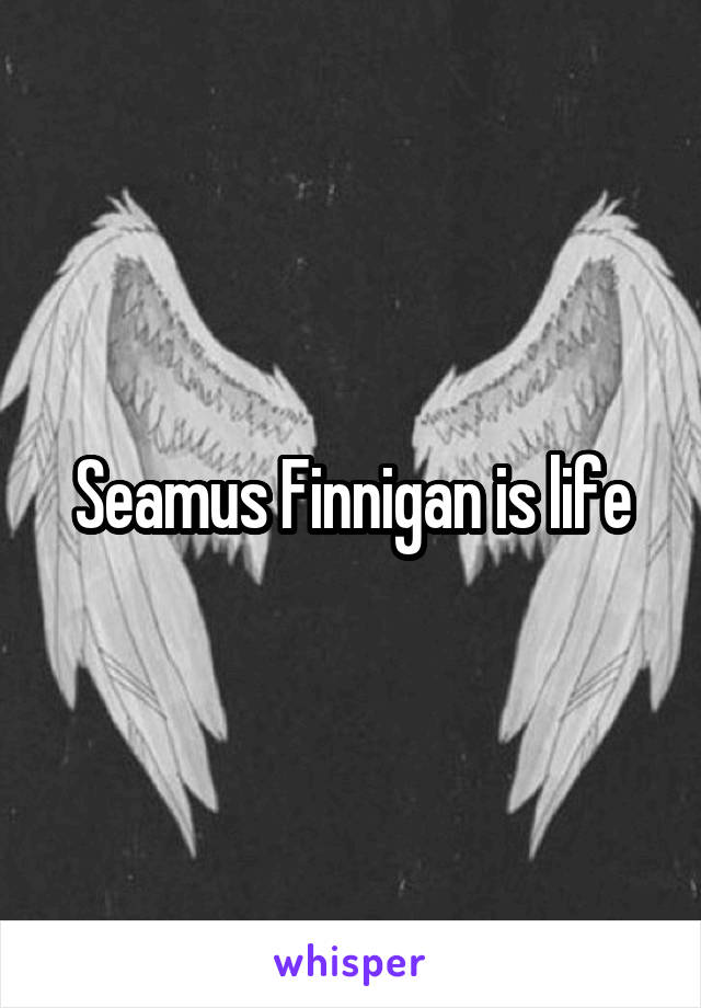 Seamus Finnigan is life