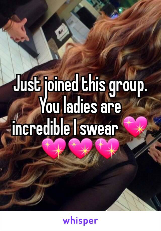 Just joined this group. You ladies are incredible I swear 💖💖💖💖