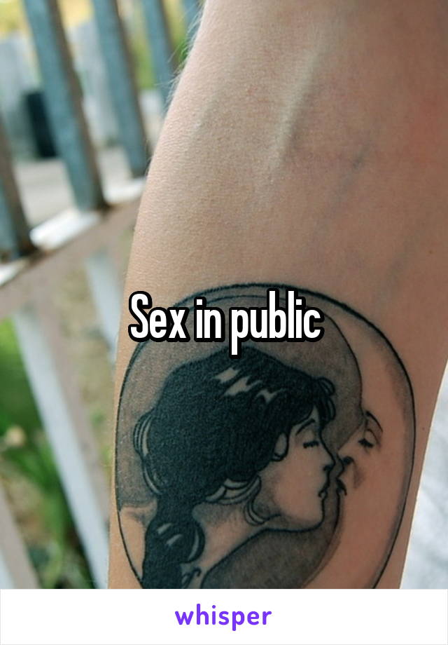 Sex in public