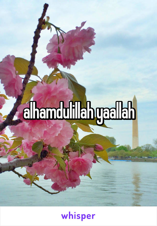 alhamdulillah yaallah