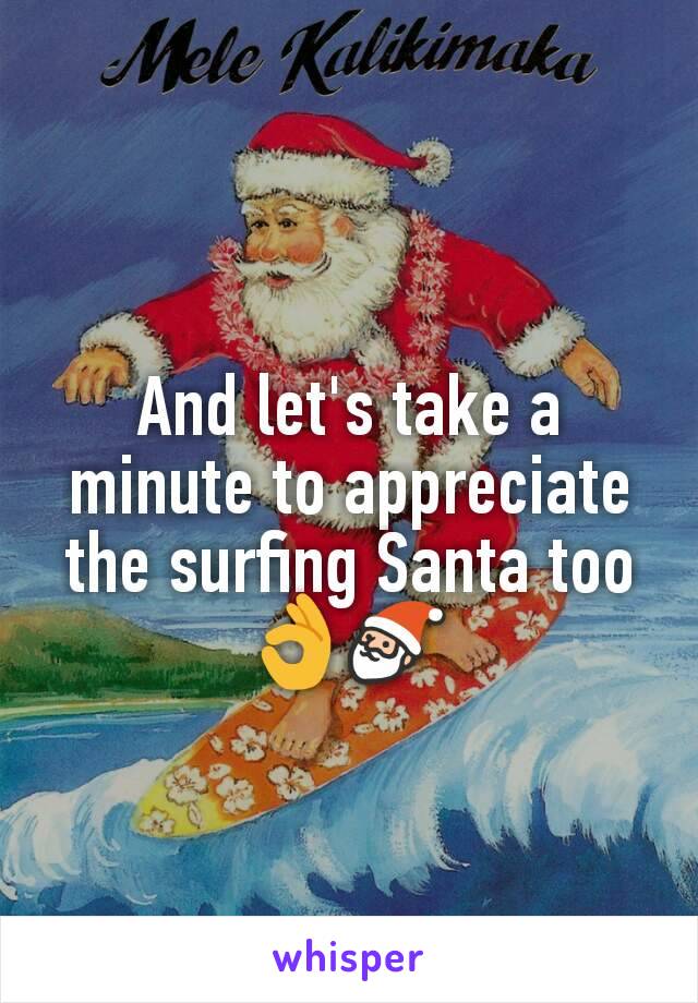 And let's take a minute to appreciate the surfing Santa too 👌🎅