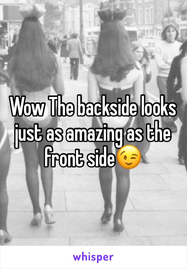 Wow The backside looks just as amazing as the front side😉