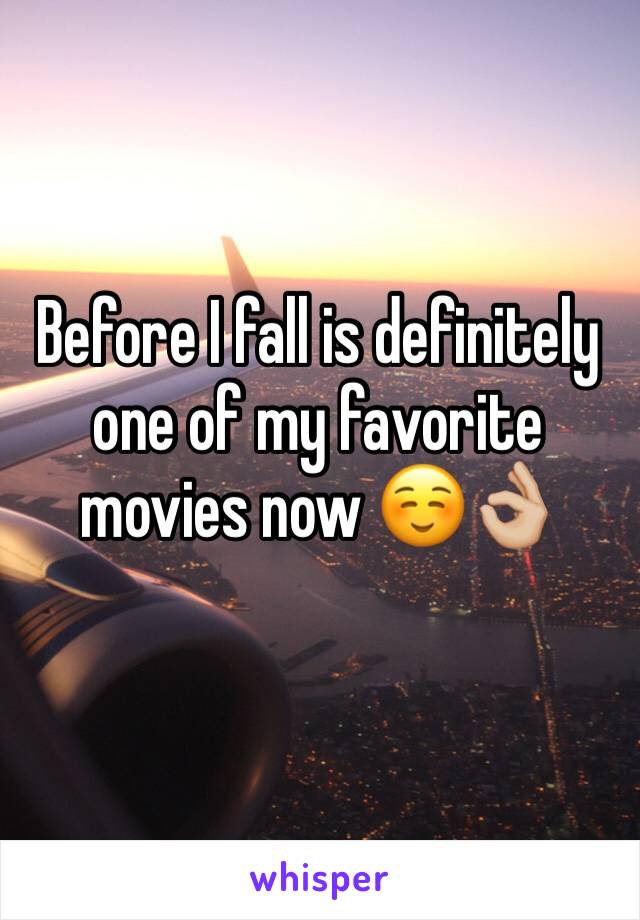 Before I fall is definitely one of my favorite movies now ☺️👌🏼