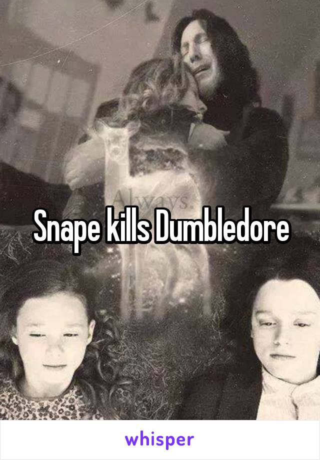 Snape kills Dumbledore