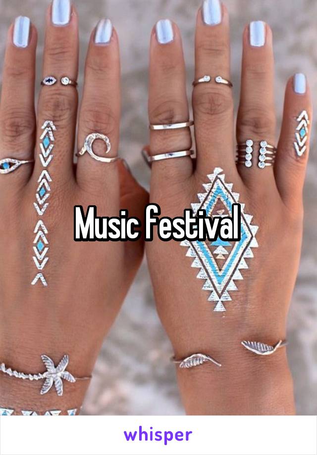Music festival 