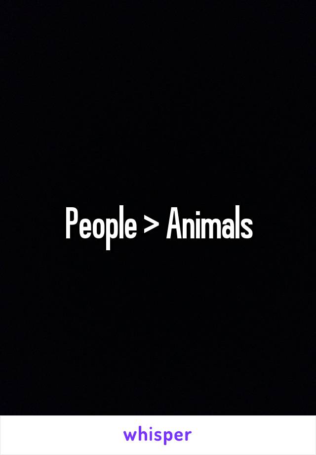 People > Animals