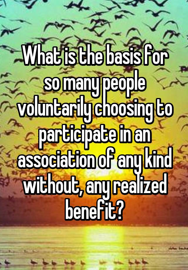 what-is-the-basis-for-so-many-people-voluntarily-choosing-to