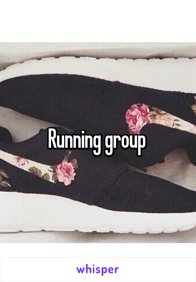 Running group 