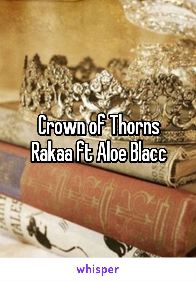 Crown of Thorns
Rakaa ft Aloe Blacc