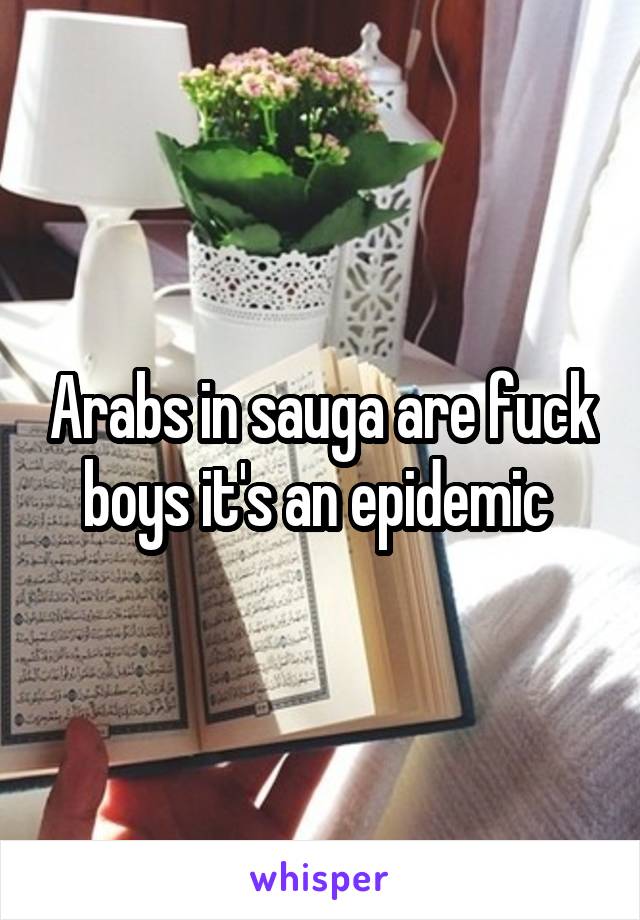 Arabs in sauga are fuck boys it's an epidemic 