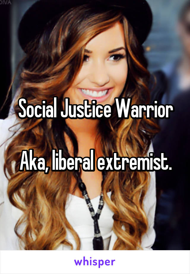 Social Justice Warrior

Aka, liberal extremist.