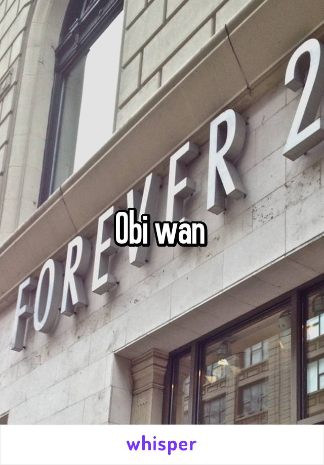 Obi wan 