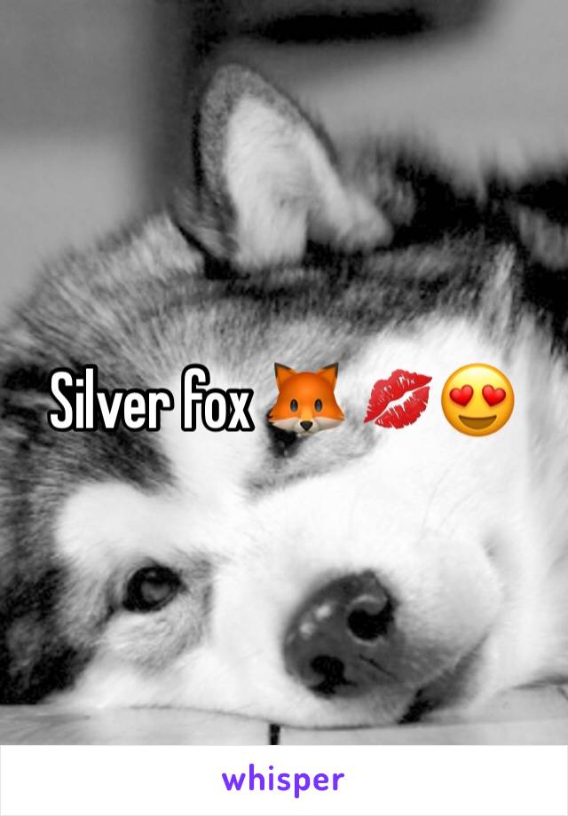 Silver fox 🦊 💋😍