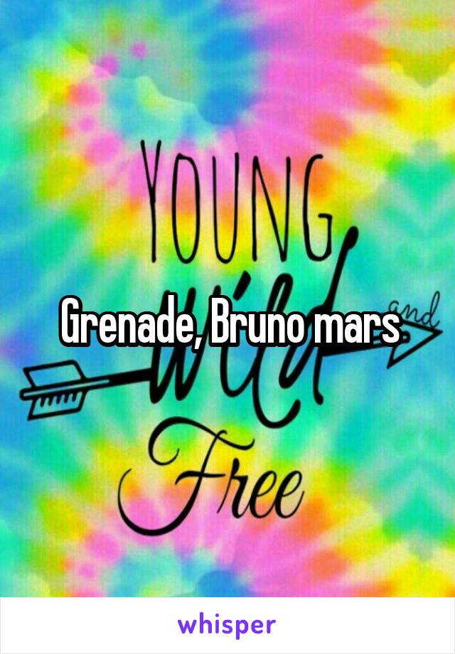 Grenade, Bruno mars