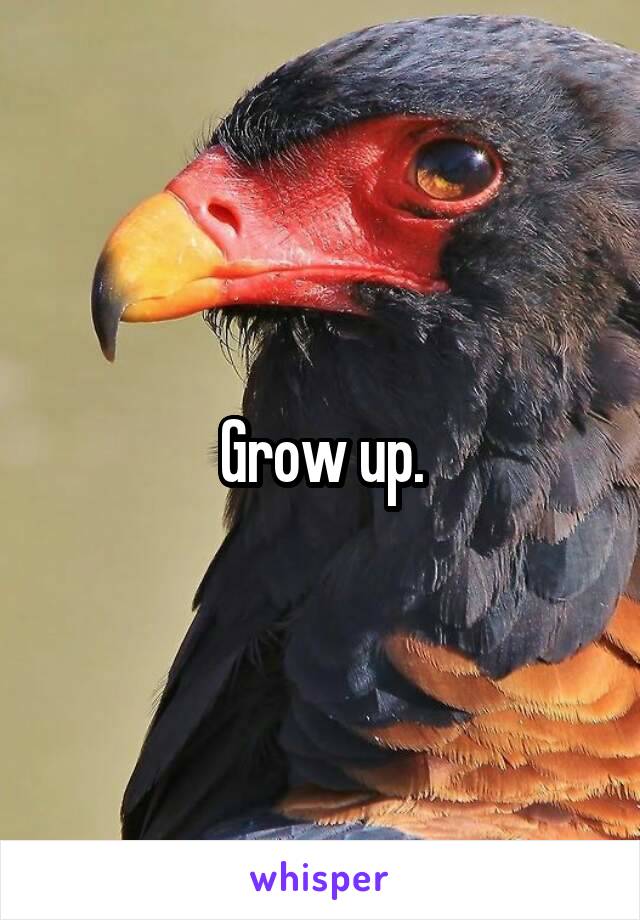 Grow up.