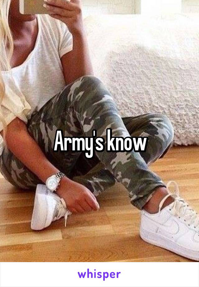 Army's know