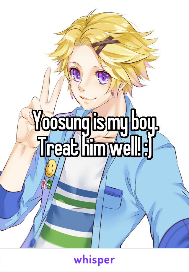 Yoosung is my boy. Treat him well! :)