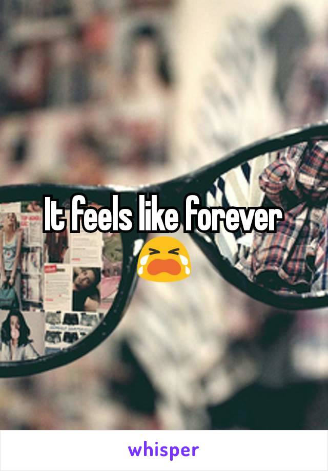It feels like forever 😭
