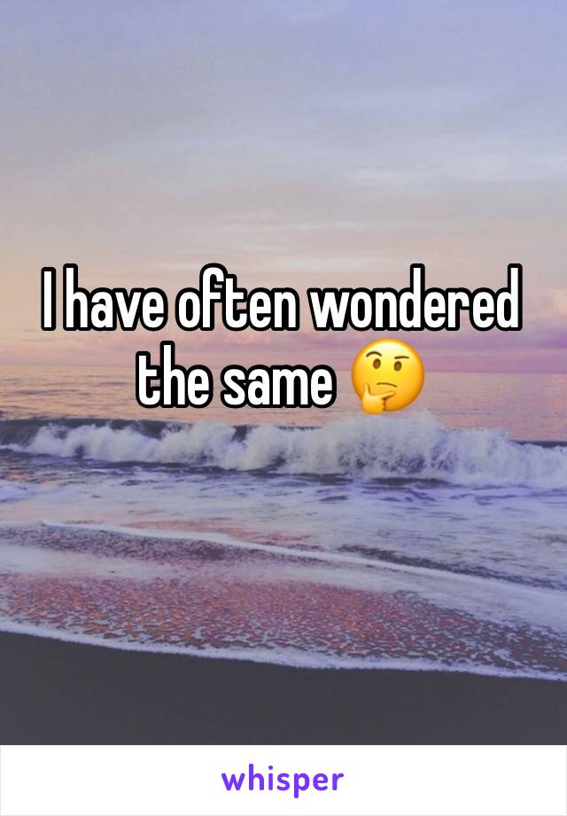 I have often wondered the same 🤔